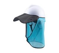 Scudo Solare Nuca per Casco Di Sicurezza | Protezione UV Visiera Montata su Casco Copertura Sole | Visiera Aerata per Cantieri di Costruzione e Paesaggio Prevenzione Colpo