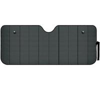 Scudo Termico per Protezione Cruscotto, Volante e Sedili - Parasole per Parabrezza Auto, con Ventose, Nero, 72x145cm