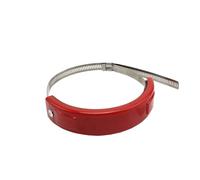Scudo Termico Protezione universale per tubo di scarico rotondo per moto da 100-160 mm, anelli di fissaggio per scarico adatti a scooter e ciclomotori Antiscottatura Marmitta Moto(Red)