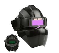 Scudo Testa Di Saldatura Ad Arco Professionale - Maschera Di Sicurezza Resistente agli Urti con Regolazione Regolabile, Sistema Di Lente Di Protezione UV IR, Attrezzature Di Saldatura Oscurante Mani