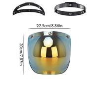Scudo Visor del casco da moto | INSERT FILM ANTI-FOG universali per casco a faccia piena | Sostituzione del vissuto di lenti trasparente e colorato impermeabile | Face Shielld per i caschi d