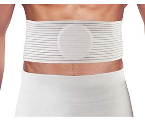 Scudotex 686 Salus - Cinto ombelicale per ernia, Bianco, Regolabile 12 cm, Taglia 5 (90 cm)