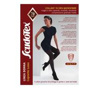 Scudotex Collant Coprente Lusso, Maglia Rete, Nero, 70 Denari, Misura 2
