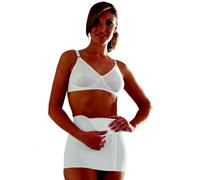 Scudotex fascia lombare Cotton Lined H 27cm regolabile foderata in cotone Bianco