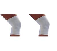 SCUDOTEX Ginocchiera Sporting, Bianco, Taglia 2 (Confezione da 2)