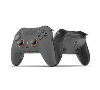 SCUF ENVISION PRO Controller di Gioco Solo per PC Senza Fili - Cinque Tasti G Rimovibili - Paddle Posteriori Rimovibili - Trigger Istantanei - Compatibile con iCUE - Grigio Acciaio
