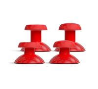 SCUF VALOR PRO Kit Thumbstick Sostituzione - 1 Corto Concavo, 1 Corto Bombato, 1 Lungo Concavo, 1 Lungo Bombato, Facile da Sostituire, Resistente - Rosso