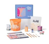 Sculpd, Kit per creare candele con argilla autoindurente, per principianti e adulti, con cera di soia ecologica, oli profumati, vernice, utensili e istruzioni (lingua italiana non garantita)