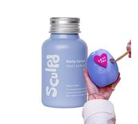 Sculpd, Vernice trasparente per argilla autoindurente, con finitura opaca per ceramica e colori acrilici, per creare ceramiche impermeabili a casa, vernice incolore resistente ai graffi, 70 ml