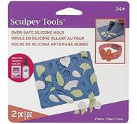 Sculpey APM-62 - Stampo flessibile a pressione, motivo fiori