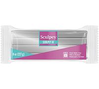Sculpey Argilla da forno polimerica III, argento, non tossica, 8 oz. bar