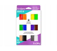 Sculpey III Oven-Bake Polymer Clay Set, 12 Colors, 340 g