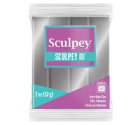 Sculpey III Polymer Oven-Bake Clay Silver Non Toxic 2 oz. bar