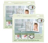 Sculpey Keepsake Memory Frame Handprint & Frame, set doppio, bianco