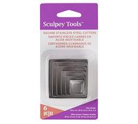 Sculpey POAMM1016 Cutter Set 6 pezzi, Quadrato