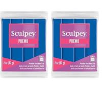 Sculpey Premo Argilla polimerica 2oz Colore Blu Cobalto, in Acrilico, Multicolore (Confezione da 2)