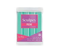 Sculpey Premo™ Argilla polimerica da forno, verde menta, atossica, da 56,7 g, ideale per la creazione di gioielli, vacanze, fai da te, supporti misti e progetti di arredamento per la casa.