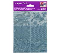Sculpey Tools Nature Texture Set di fogli riutilizzabili, 2 pezzi, ideale per tutti i tipi di artigianato fai da te, argilla polimerica, creazione di gioielli e supporti misti, ideale per tutti i