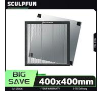 SCULPFUN 400x400mm Piattaforma da tavolo da lavoro a nido d'ape per taglio laser per macchina da taglio per incisore laser a diodi o CO2, acciaio Honeycomb Panel