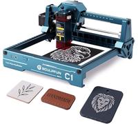 SCULPFUN C1 Mini Macchina per Incisione Laser - Incisore Laser 3W, Precisione 0,04 mm, Plug-and-Play, Ideale per Lavori Fai-da-Te su Legno, Acrilico e Pelle