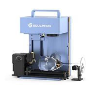SCULPFUN G9 2 in 1 macchina a doppia incisione laser con rullo multifunzione RA Pro Max Incisione flash ultraveloce per un'ampia gamma di materiali Adatta a metallo, plastica, gioielli e pelle