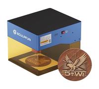 SCULPFUN iCube BT 5W Macchina per incisione laser, 10000 mm/min, messa a fuoco laser da 0,06 mm, SCULPFUN App, mini incisione laser con filtro fumo e allarme di temperatura, taglierina laser per legno