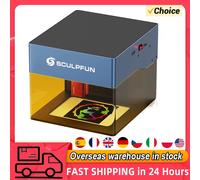 Sculpfun iCube Pro Max 10W Incisore laser con filtro antifumo Allarme temperatura Ultra fine 0,08 mm Punto laser 120x120 mm Area di incisione
