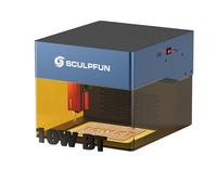 SCULPFUN iCube Pro Max (BT) 10W Incisore laser & Taglierina laser con filtro antifumo, punto laser fine da 0,08 mm e velocità di 10.000 mm/min, per incisione di legno, metallo, acrilico e vetro