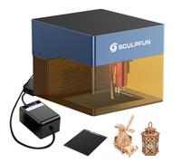 SCULPFUN iCube Pro Max incisore taglierina laser con Air Assist, Honeycomb, filtro per fumo, macchina per incisione laser portatile da 10 W, 0,08 mm, incisione laser laser per legno, carta, plastica