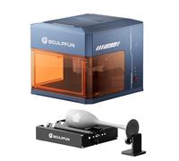 SCULPFUN iCube Ultra, mini macchina per incisione laser, 12 W, con rullo RAmini, macchina per incisione laser con SCULPFUN APP, taglierina laser in legno con filtro fumo, area di lavoro 150 x 150 mm