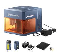 SCULPFUN iCube Ultra Moduli doppi Macchina per incisione laser con Air Assist e Piastra di taglio, laser a diodo 12 W + laser a infrarossi 1,2 W, Completamente chiuso incisore taglierina laser