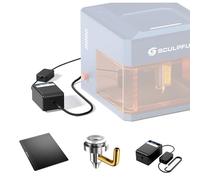 SCULPFUN iCube Ultra Set pompa ad aria con uscita di pressione dell'aria ad alta stabilità, tagliere speciale per strisce di lame e ugello d'aria