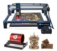 SCULPFUN Macchina per incisione laser S30 Pro 10 W e rullo rotante a 360° Air Assist automatico 400 x 400 piastra a nido d'ape, rullo rotante, design intercambiabile, kit di riparazione laser