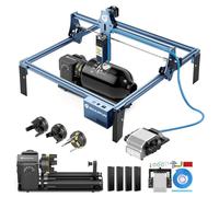 SCULPFUN Macchina per incisione laser S9 con Air Assist e RA PRO MAX Rotary Chuck, ad alta precisione, effetto 90 W, macchina per incisione laser CNC ad alta energia, per legno, punto laser da 0,06 mm