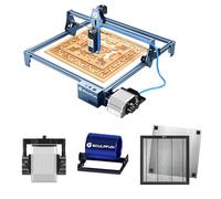 SCULPFUN Macchina per incisione laser S9 con assista d'aria, tavolo a nido d'ape, laser Rotary Roller taglierina laser effetto 90 W, macchina per incisione laser per legno, metallo, protezione degli
