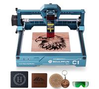 SCULPFUN Mini incisore laser C1, 3 W, portatile, con punto ultra fine da 0,04 mm, ideale per principianti fai da te, compensato, pelle, carta kraft, ardesia, area di incisione 150 x 130 mm