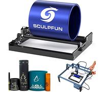SCULPFUN Rotary Roller, rullo rotante per macchina per incisione laser, area di incisione, 6-150 mm, 4 booster in metallo, per coppa cilindro in metallo