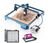 SCULPFUN S1 5.5W macchina per l'incisione laser, estremamente precisa macchina per l'incisione laser di metallo pieno piastra a nido d'ape Rullo rotante 30L /min Set di pompe d'aria