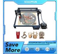 SCULPFUN S30 Incisore Laser 5W Taglierina Laser Automatica 30L/Min Pompa Auto Air Assist Ugello Aria Guida di Grado Industriale 410x400 SCULPFUN S30 Laser Engraver 5W