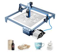 SCULPFUN S9 Macchina per Incisione Con Air Assist, Ugello d'Aria, Effetto 90 W, per Legno Metallizzato, Protezione Occhi, Messa a Fuoco 0,08 mm