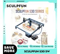 Sculpsfun S30 incisore Laser 5W potenza ottica con Kit di assistenza all'aria completa automatico Design dell'obiettivo sostituibile e finecorsa 410x400mm S30 5W