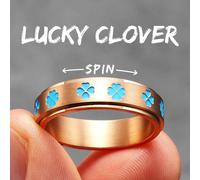 Sculpt Rings™ Anello Spinner Lucky Clover | Gioielli Fidget in acciaio...