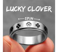 Sculpt Rings™ Anello Spinner Lucky Clover | Gioielli Fidget in acciaio...
