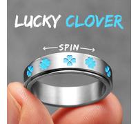 Sculpt Rings™ Anello Spinner Lucky Clover | Gioielli Fidget in acciaio...