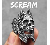 Sculpt Rings™ Gioco Lich King Skull Acciaio inossidabile Uomo Anello Punk...