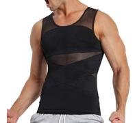 Busgiuar Sculptcore - Shaper Vest 2.0,Sculptcore - Men's Body Shaper,Maynox-Men's Body Shaper,Men Compression Shirts (Black,L)