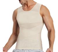 Sculptcore - Shaper Vest 2.0,Sculptcore - Men's Body Shaper,Maynox-Men's Body Shaper,Men Compression Shirts (Skin,L)