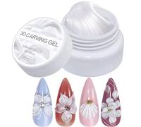 Sculpting Gel, Nail Builder, Solid Formula, Lightweight Texture, Extension Enhancer, Ideal for 3D Design, Carving Art, Routine Glow Routine, Professional or Home Application
