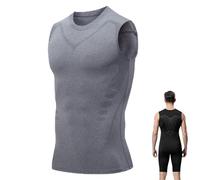 Sculptix Ultimate Compression Tank, Sculptix Undershirt Tank Top Men Breathable, Build a Perfect Body (Grey,XXL)
