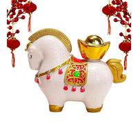 Scultura a forma di cavallo, con simbolo della ricchezza, per Capodanno 2026, per donne, uomini, Natale, camera da letto, compleanno, casa cinese